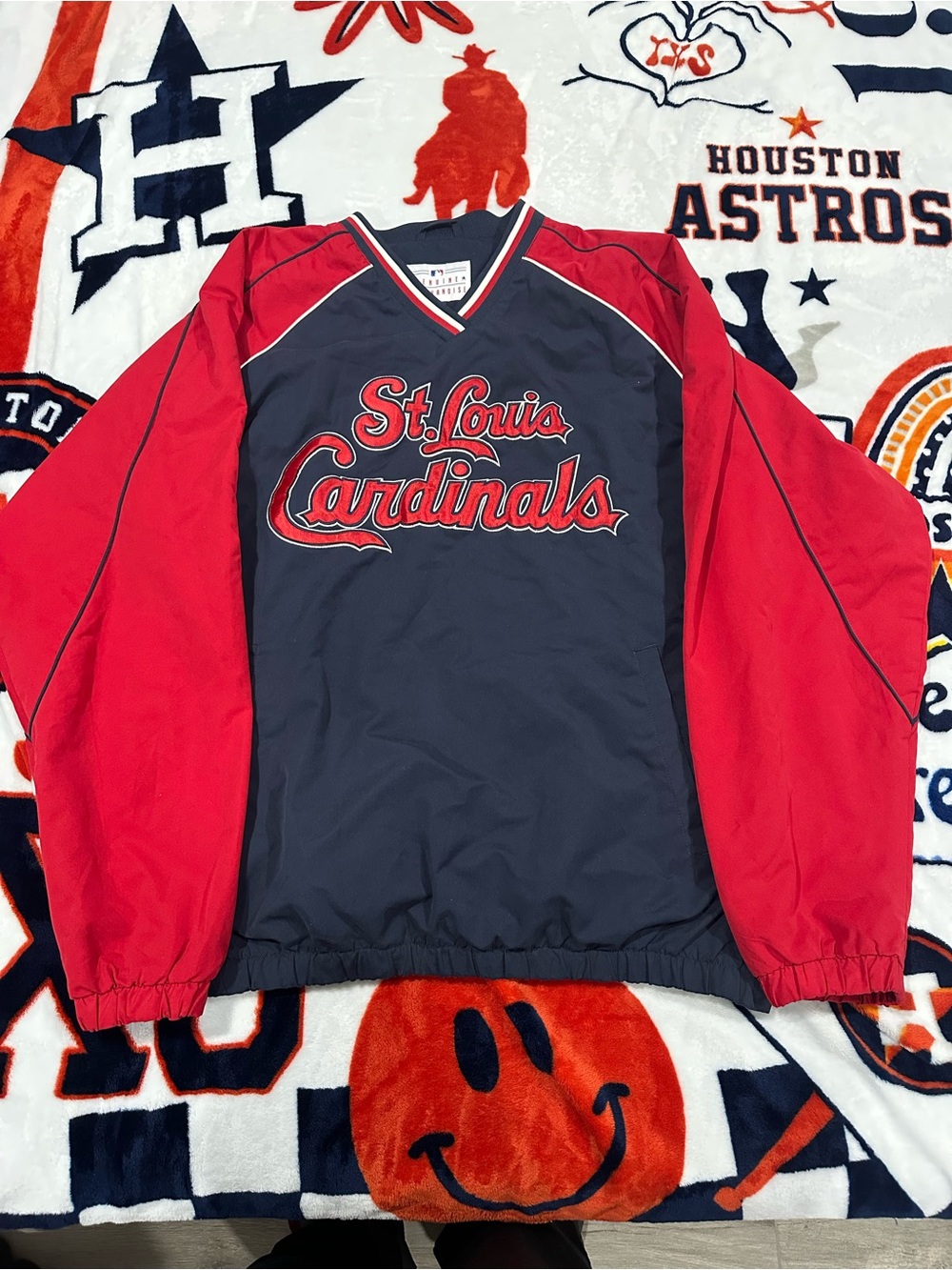 Genuine Merchandise St. Louis Cardinals Pullover - Navy & Red